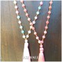 full handmade agate stone beads tassels necklaces 2color women fashion